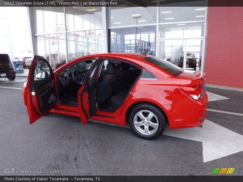 Victory Red / Jet Black/Sport Red 2012 Chevrolet Cruze LT/RS