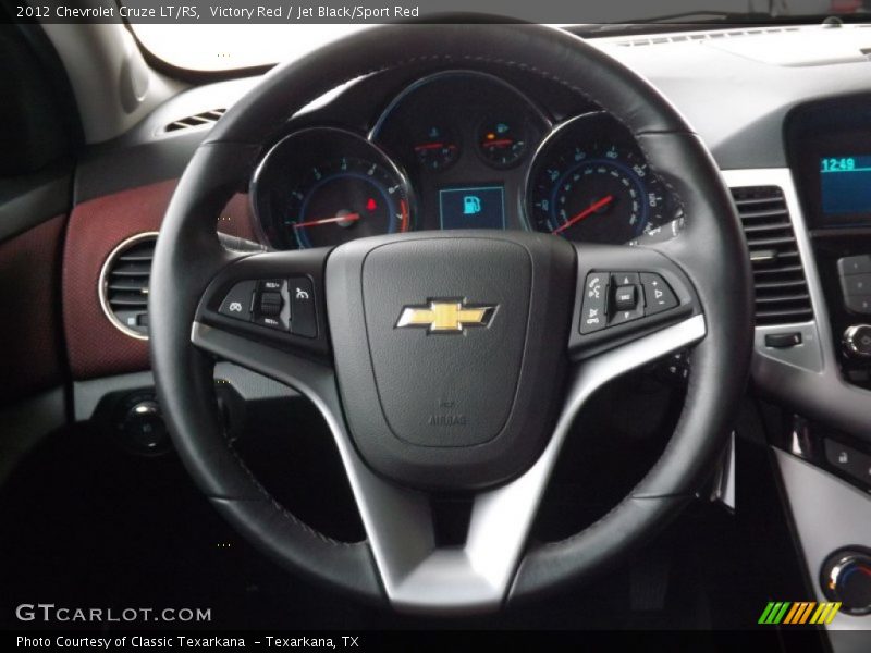 Victory Red / Jet Black/Sport Red 2012 Chevrolet Cruze LT/RS