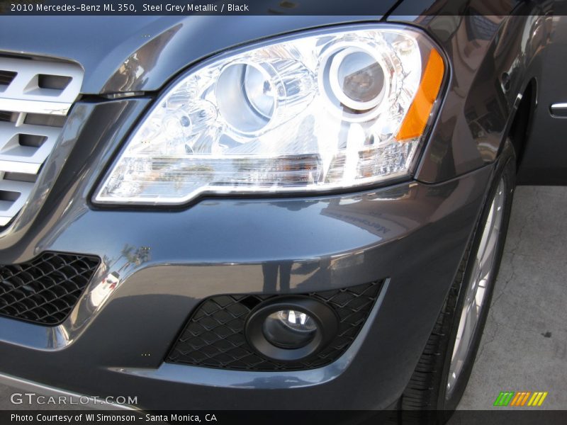 Steel Grey Metallic / Black 2010 Mercedes-Benz ML 350