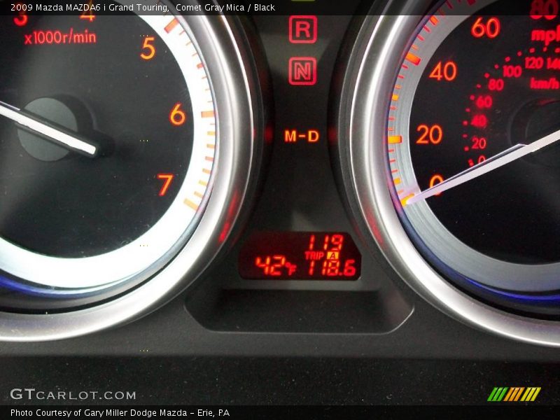 Comet Gray Mica / Black 2009 Mazda MAZDA6 i Grand Touring