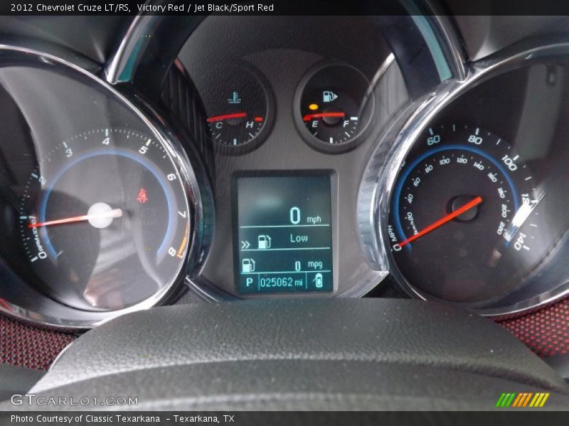 Victory Red / Jet Black/Sport Red 2012 Chevrolet Cruze LT/RS