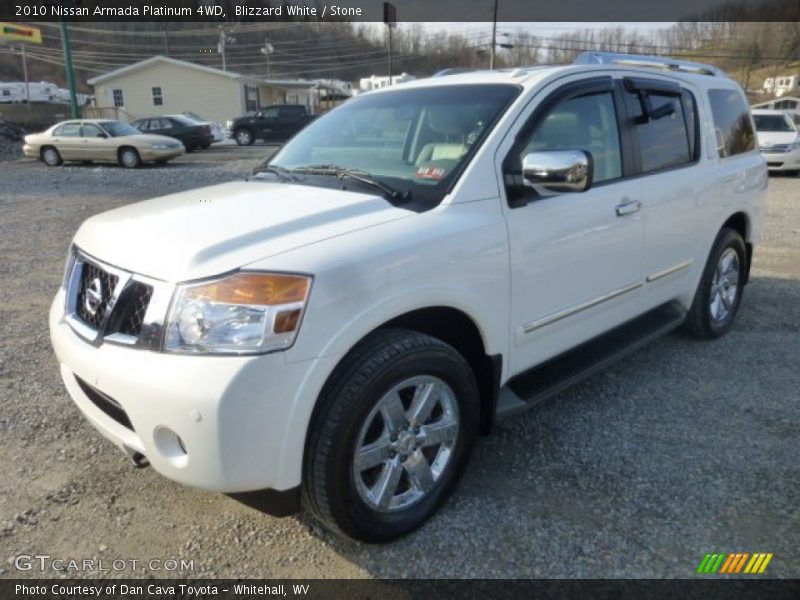 Front 3/4 View of 2010 Armada Platinum 4WD