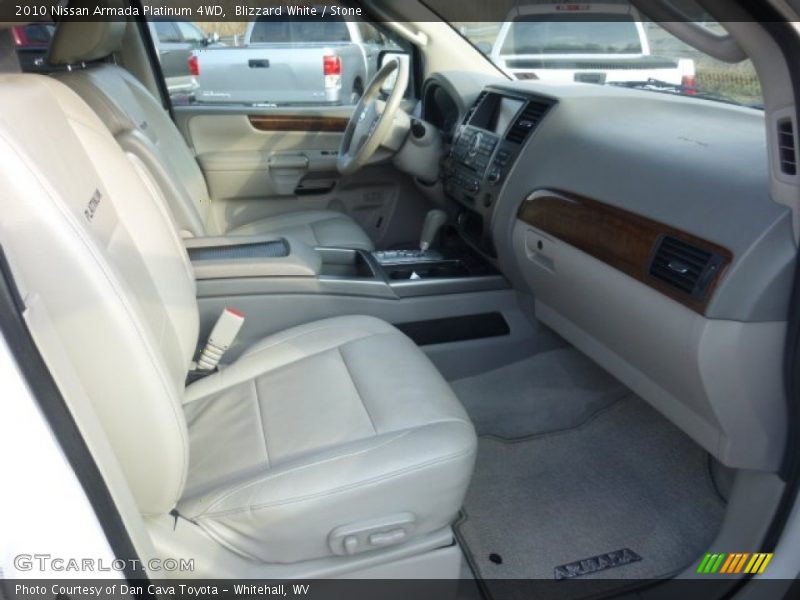 Blizzard White / Stone 2010 Nissan Armada Platinum 4WD