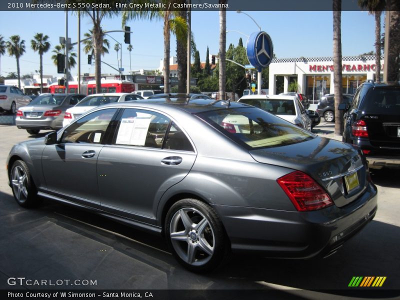 Flint Grey Metallic / Cashmere/Savanna 2010 Mercedes-Benz S 550 Sedan