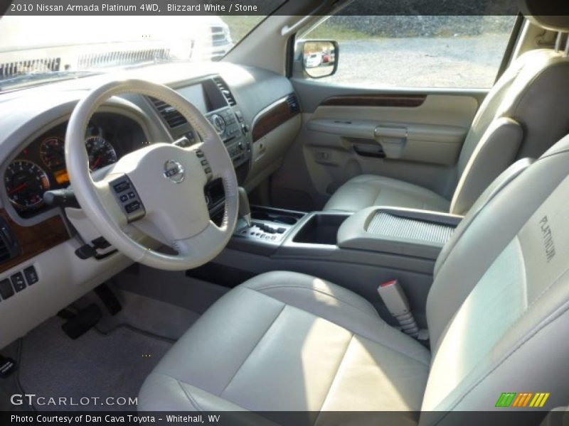 Blizzard White / Stone 2010 Nissan Armada Platinum 4WD