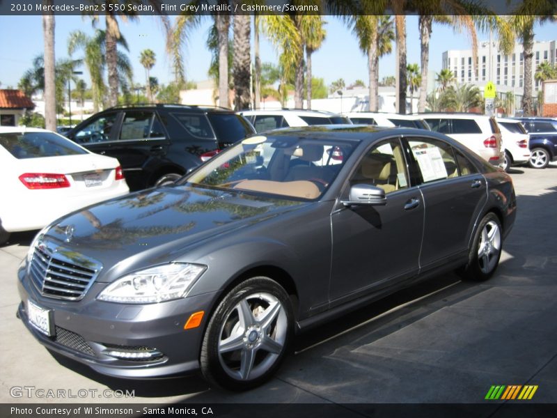 Front 3/4 View of 2010 S 550 Sedan