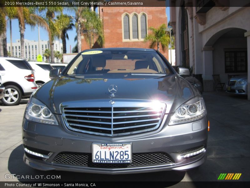 Flint Grey Metallic / Cashmere/Savanna 2010 Mercedes-Benz S 550 Sedan