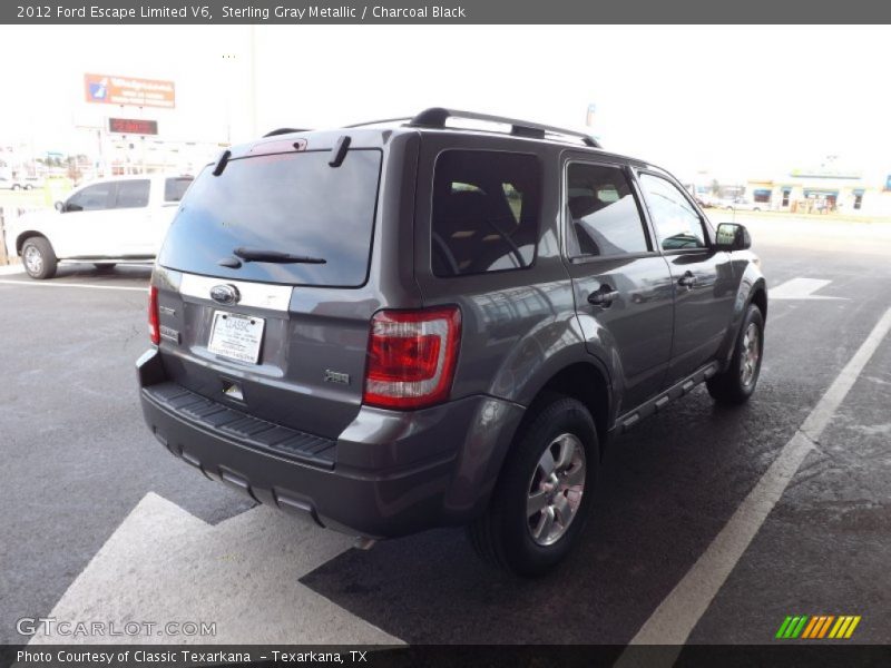Sterling Gray Metallic / Charcoal Black 2012 Ford Escape Limited V6