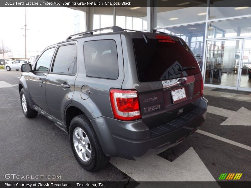 Sterling Gray Metallic / Charcoal Black 2012 Ford Escape Limited V6