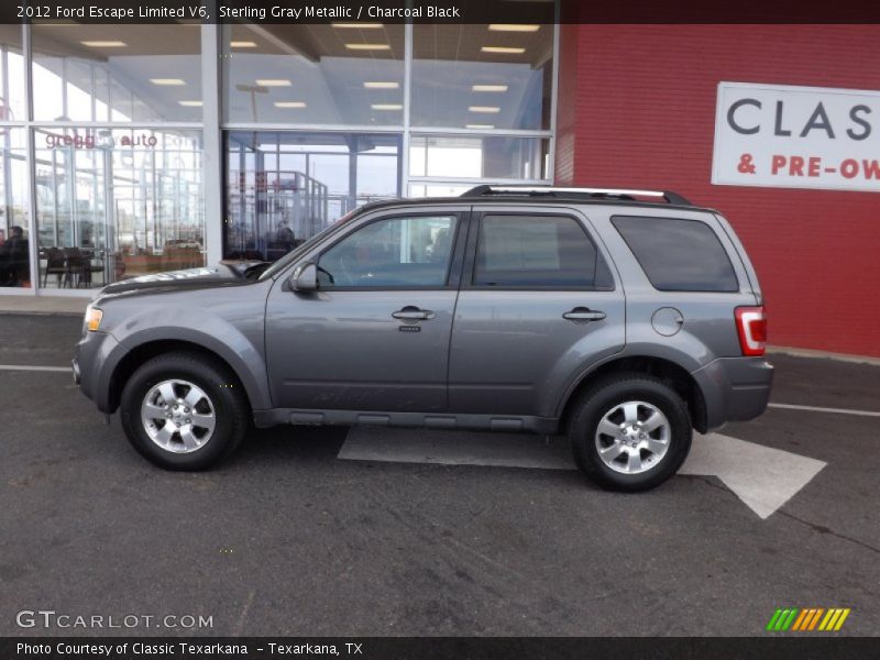 Sterling Gray Metallic / Charcoal Black 2012 Ford Escape Limited V6