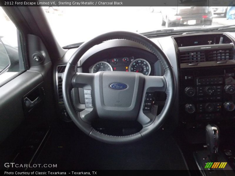 Sterling Gray Metallic / Charcoal Black 2012 Ford Escape Limited V6