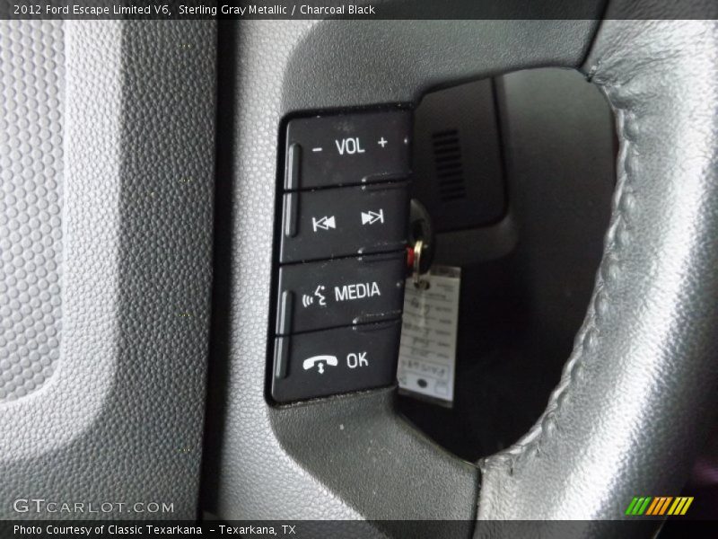 Sterling Gray Metallic / Charcoal Black 2012 Ford Escape Limited V6