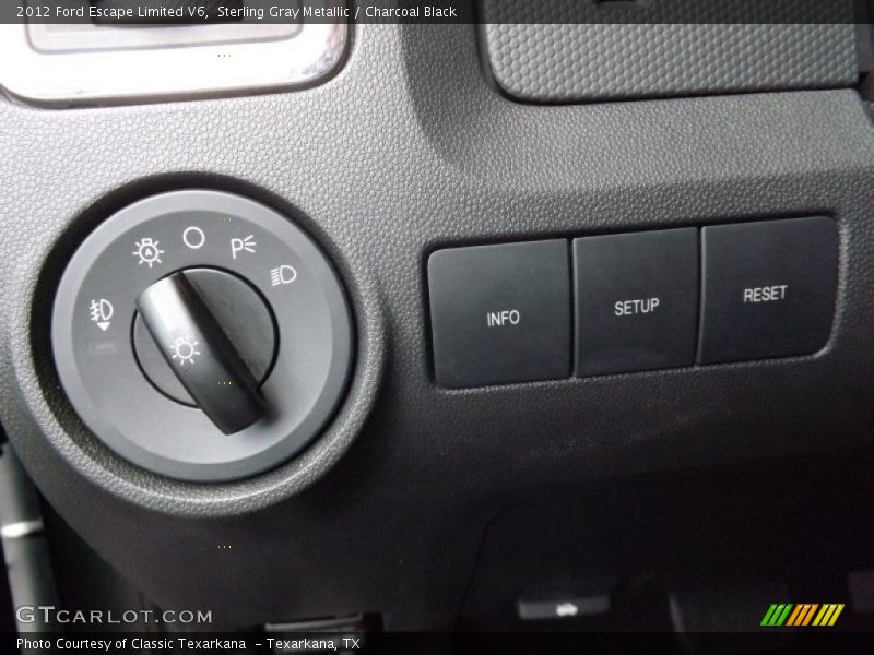 Sterling Gray Metallic / Charcoal Black 2012 Ford Escape Limited V6