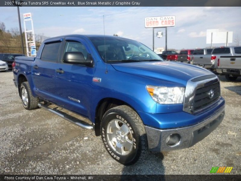 Blue Streak Metallic / Graphite Gray 2007 Toyota Tundra SR5 CrewMax 4x4