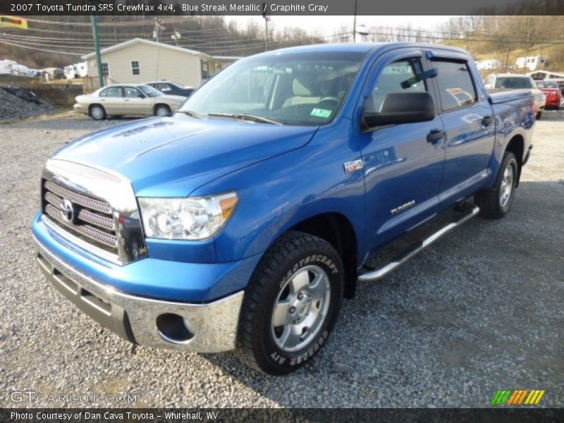 Blue Streak Metallic / Graphite Gray 2007 Toyota Tundra SR5 CrewMax 4x4