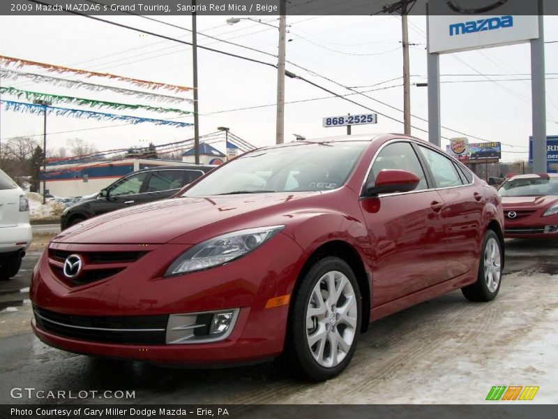 Sangria Red Mica / Beige 2009 Mazda MAZDA6 s Grand Touring