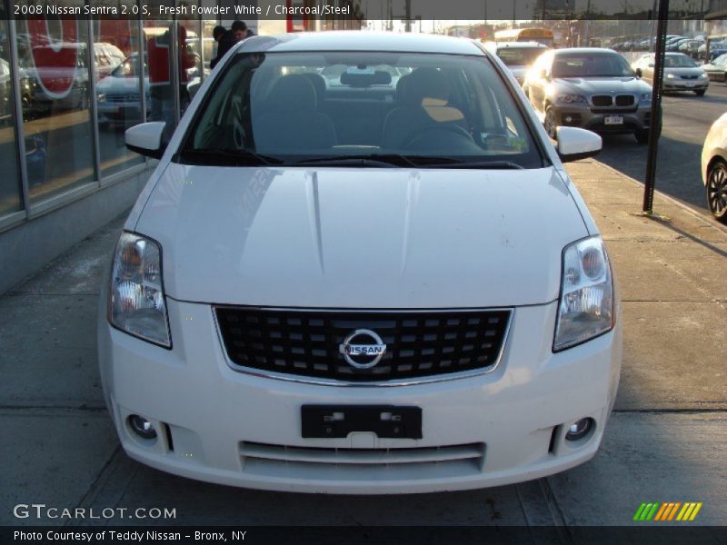 Fresh Powder White / Charcoal/Steel 2008 Nissan Sentra 2.0 S