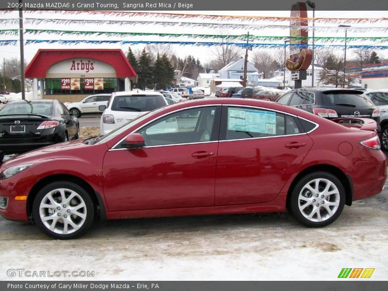Sangria Red Mica / Beige 2009 Mazda MAZDA6 s Grand Touring