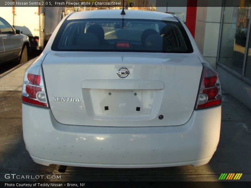 Fresh Powder White / Charcoal/Steel 2008 Nissan Sentra 2.0 S