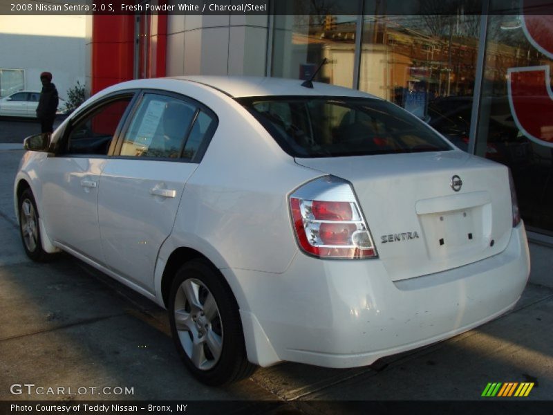 Fresh Powder White / Charcoal/Steel 2008 Nissan Sentra 2.0 S