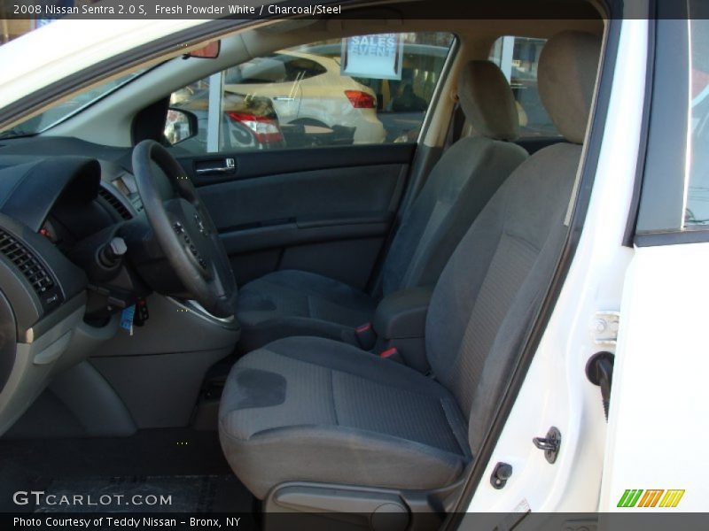 Fresh Powder White / Charcoal/Steel 2008 Nissan Sentra 2.0 S