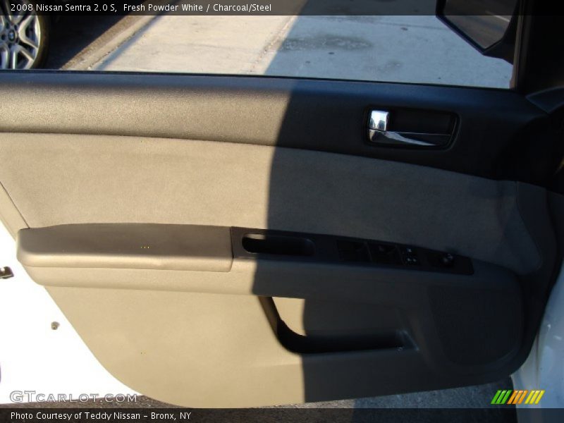 Fresh Powder White / Charcoal/Steel 2008 Nissan Sentra 2.0 S