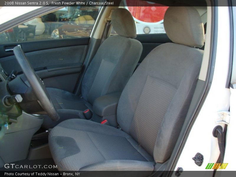 Fresh Powder White / Charcoal/Steel 2008 Nissan Sentra 2.0 S