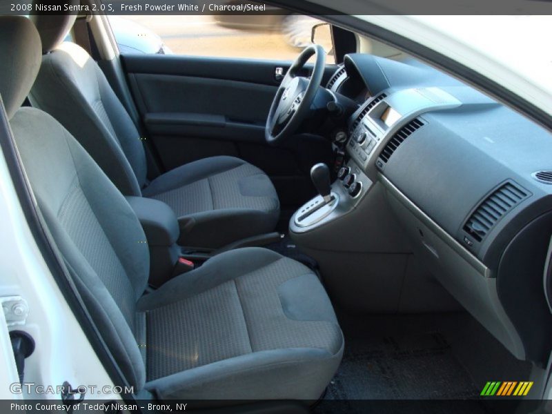 Fresh Powder White / Charcoal/Steel 2008 Nissan Sentra 2.0 S