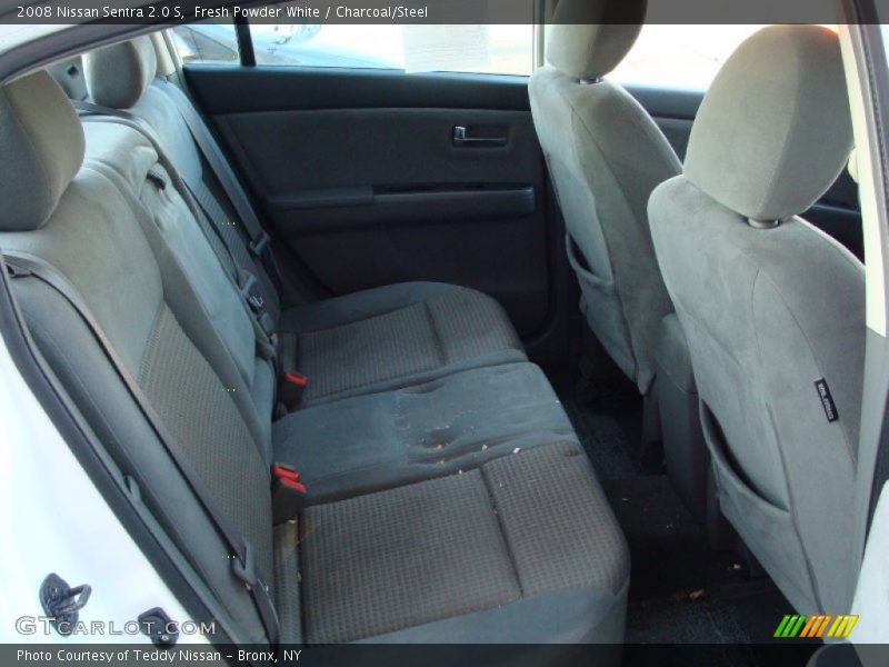 Fresh Powder White / Charcoal/Steel 2008 Nissan Sentra 2.0 S