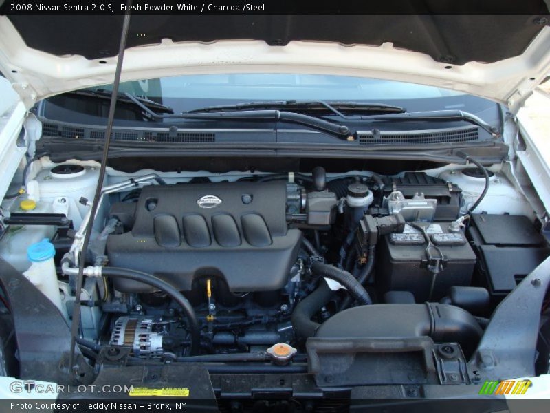 Fresh Powder White / Charcoal/Steel 2008 Nissan Sentra 2.0 S