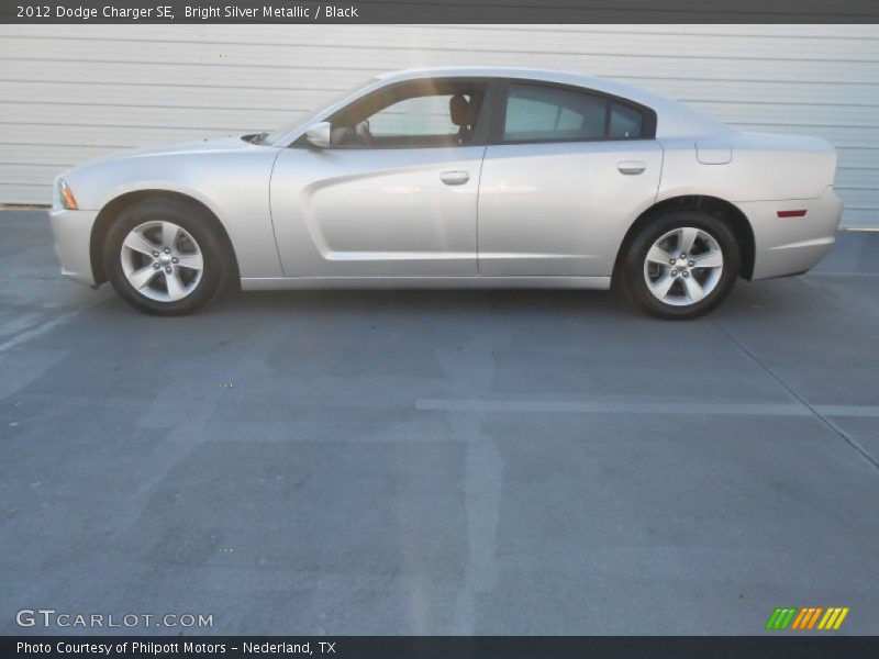 Bright Silver Metallic / Black 2012 Dodge Charger SE