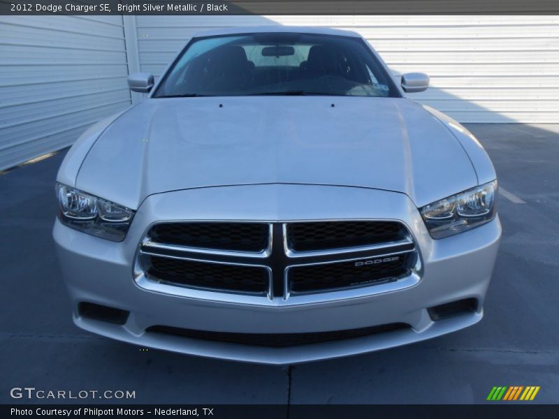 Bright Silver Metallic / Black 2012 Dodge Charger SE