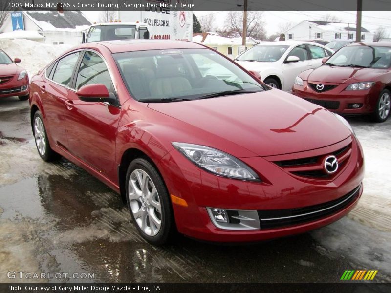 Sangria Red Mica / Beige 2009 Mazda MAZDA6 s Grand Touring