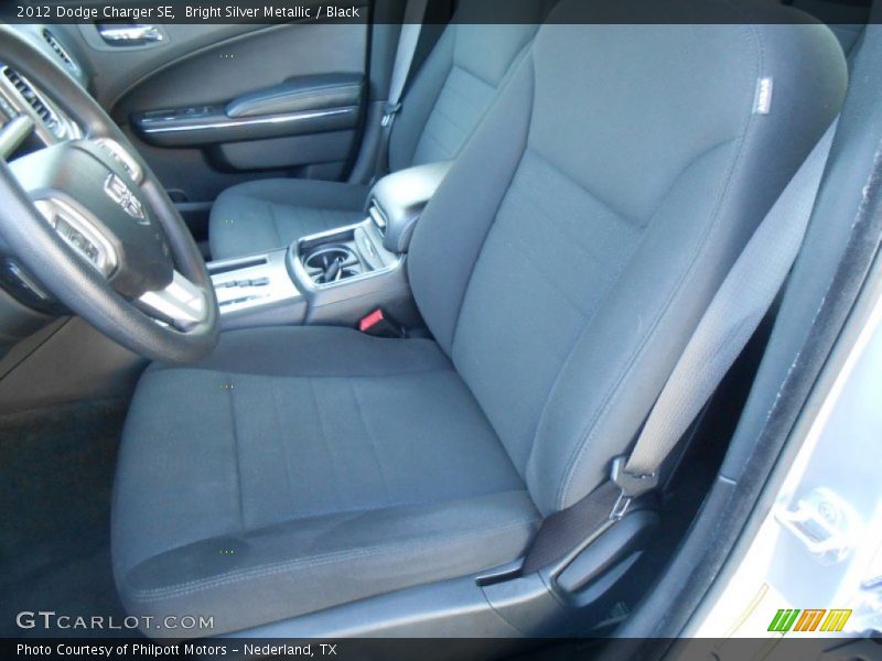 Bright Silver Metallic / Black 2012 Dodge Charger SE