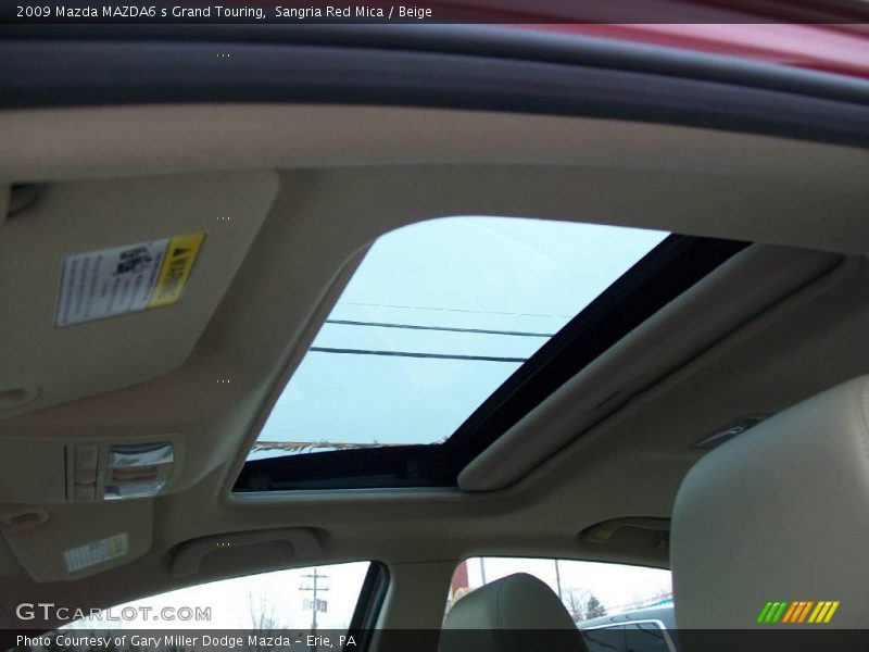 Sangria Red Mica / Beige 2009 Mazda MAZDA6 s Grand Touring