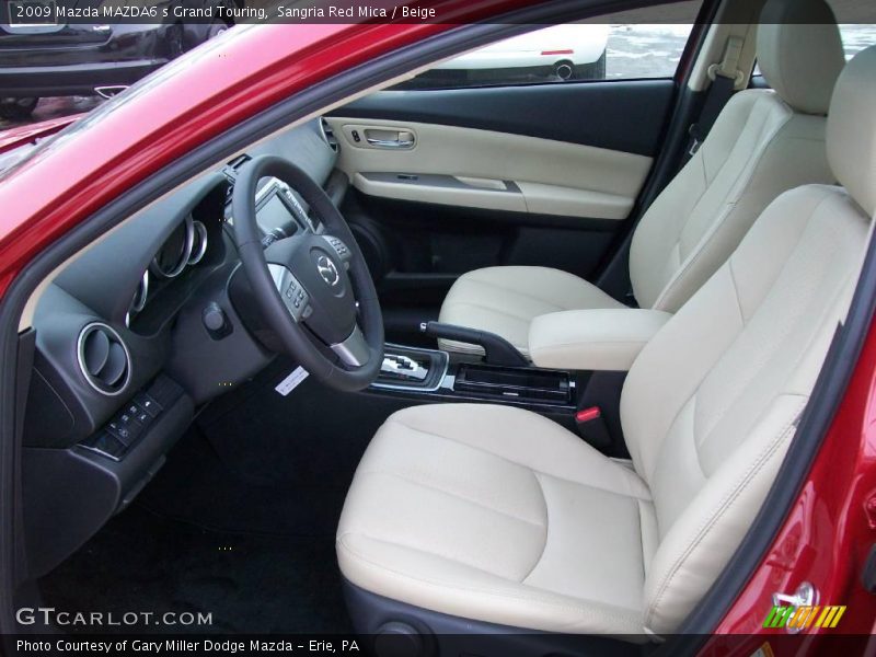 Sangria Red Mica / Beige 2009 Mazda MAZDA6 s Grand Touring