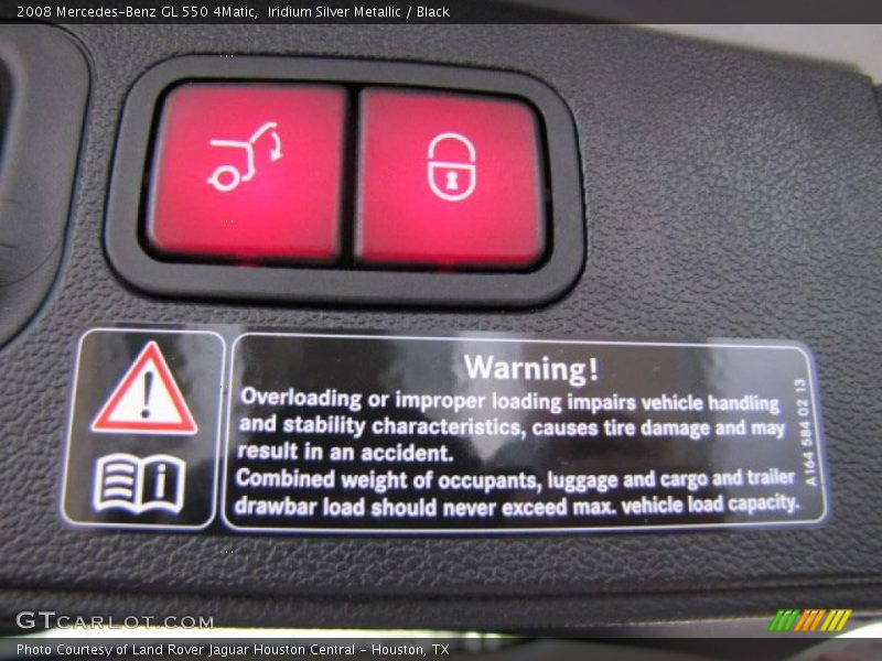 Controls of 2008 GL 550 4Matic