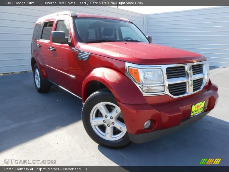 Inferno Red Crystal Pearl / Dark Slate Gray/Light Slate Gray 2007 Dodge Nitro SLT