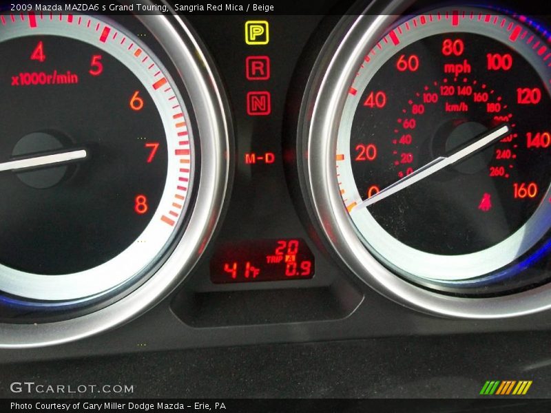 Sangria Red Mica / Beige 2009 Mazda MAZDA6 s Grand Touring