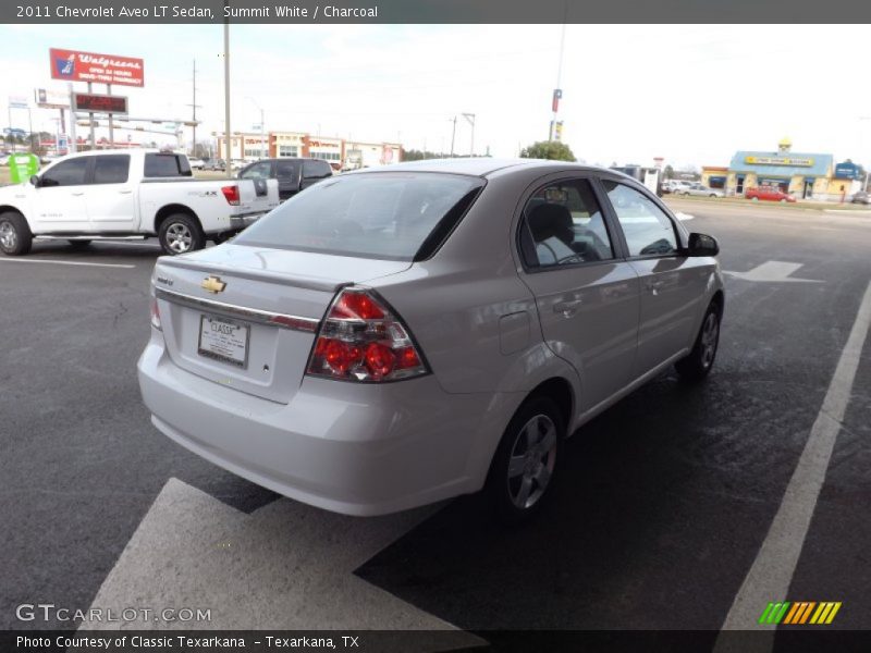 Summit White / Charcoal 2011 Chevrolet Aveo LT Sedan