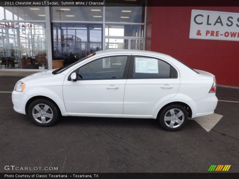 Summit White / Charcoal 2011 Chevrolet Aveo LT Sedan