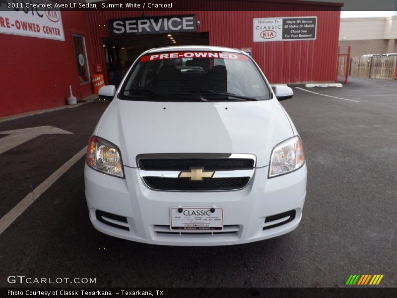 Summit White / Charcoal 2011 Chevrolet Aveo LT Sedan