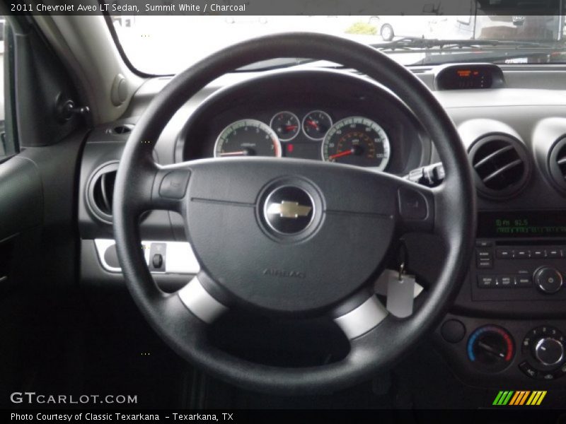 Summit White / Charcoal 2011 Chevrolet Aveo LT Sedan