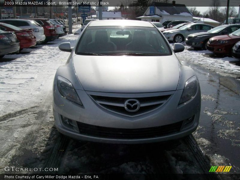 Brilliant Silver Metallic / Black 2009 Mazda MAZDA6 i Sport