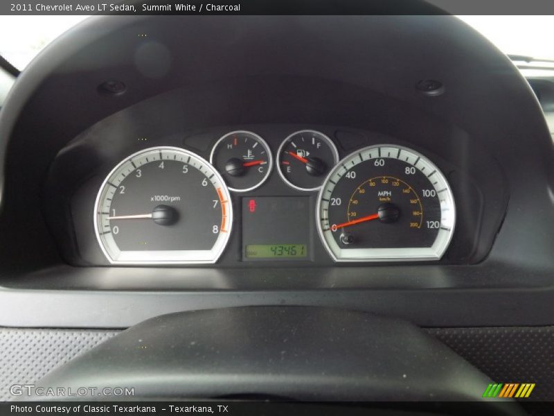 Summit White / Charcoal 2011 Chevrolet Aveo LT Sedan