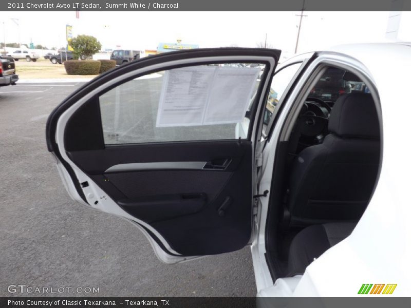 Summit White / Charcoal 2011 Chevrolet Aveo LT Sedan
