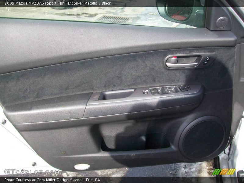 Brilliant Silver Metallic / Black 2009 Mazda MAZDA6 i Sport