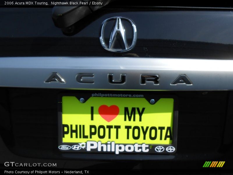 Nighthawk Black Pearl / Ebony 2006 Acura MDX Touring