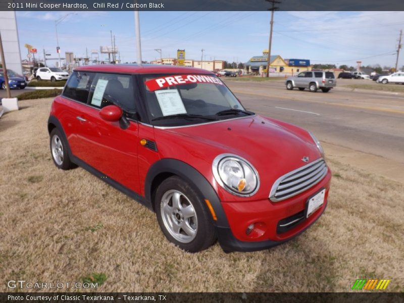Chili Red / Carbon Black 2011 Mini Cooper Hardtop