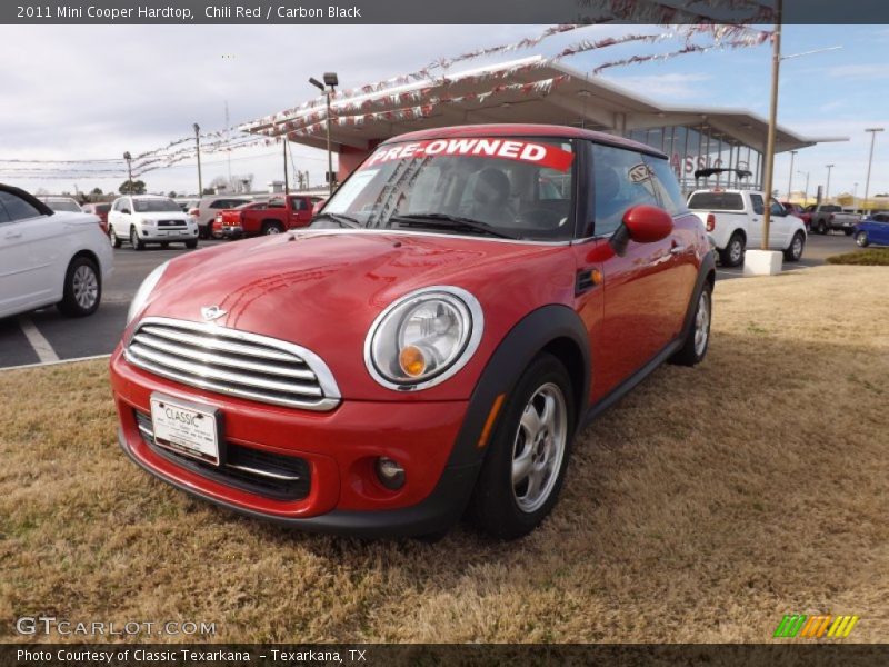 Chili Red / Carbon Black 2011 Mini Cooper Hardtop